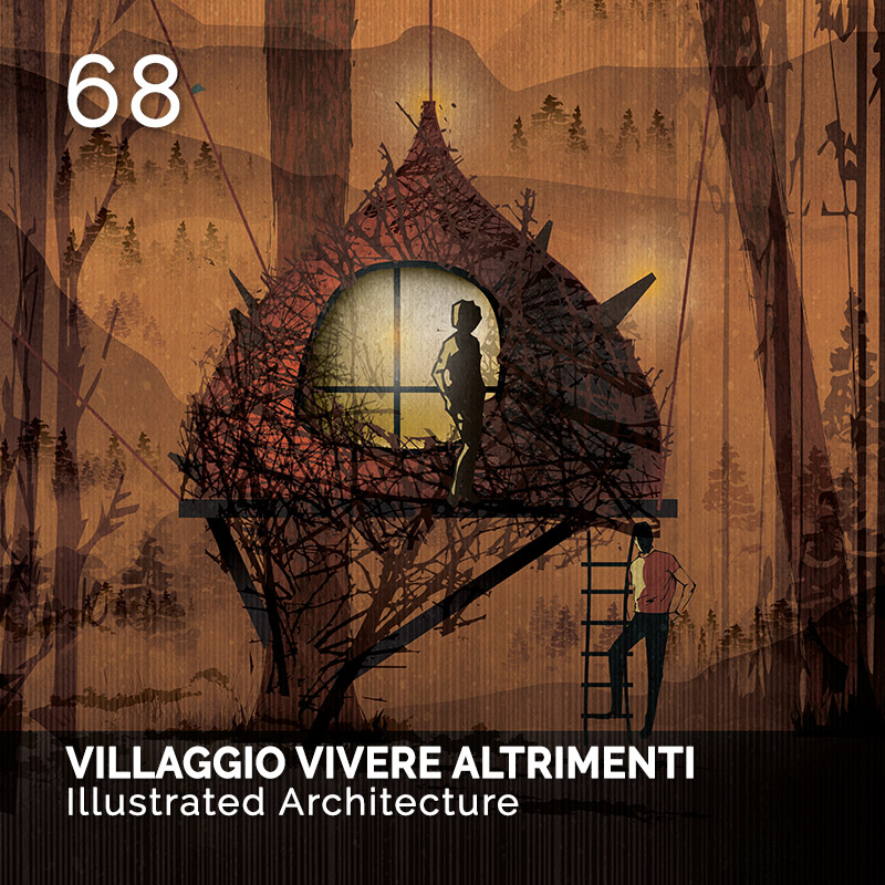 Glamour Affair Vision N.3 | 2019-03 - VILLAGGIO VIVERE ALTRIMENTI Illustrated Architecture - pag. 68